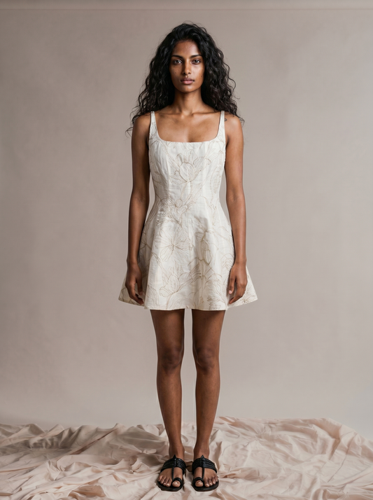 THE OUTLINE DRESS - NATURAL